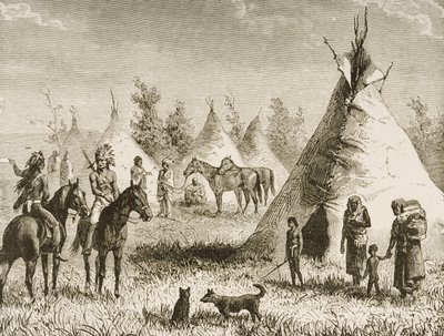 A Sioux Village by Reverend Samuel Manning